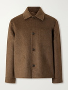 Hartford - Dary Wool-Blend Felt Blouson Jacket - Brown