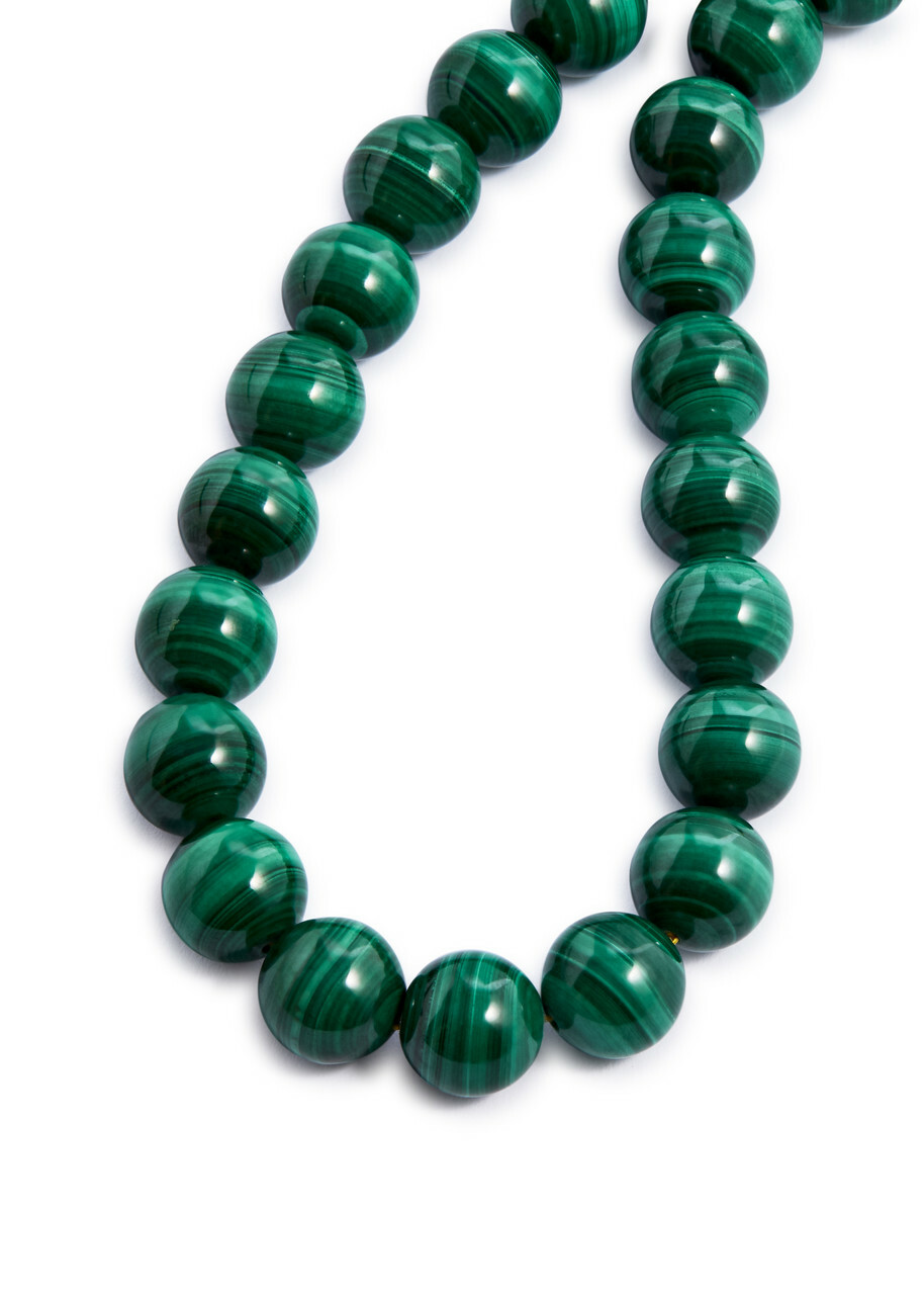 Timeless Pearly Malachite 24kt Gold-plated Necklace - Green - One Size