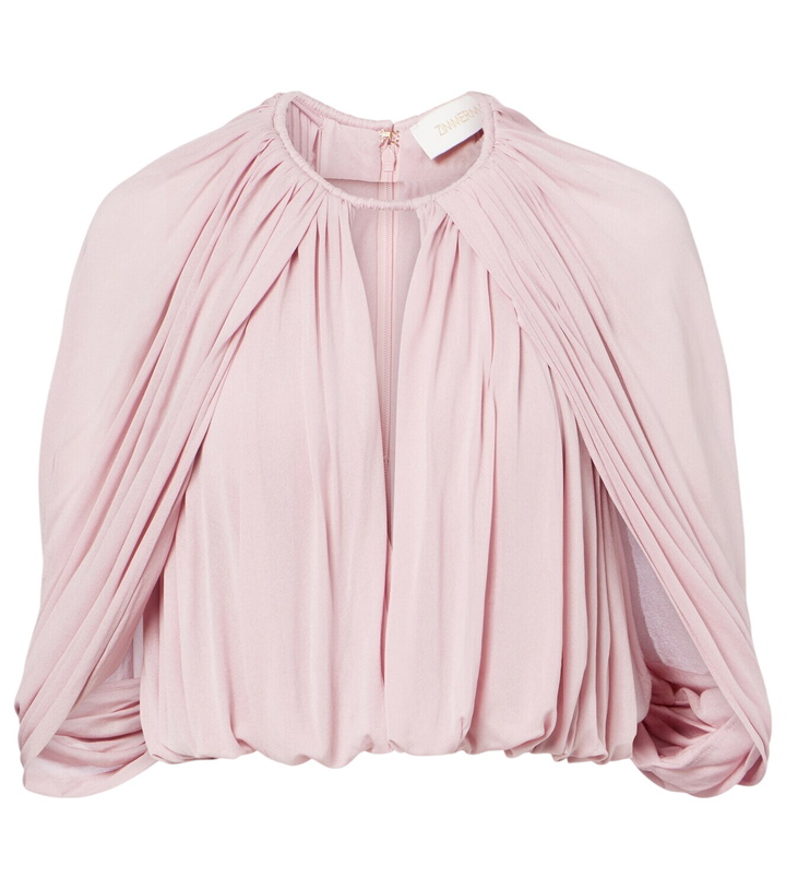 Photo: Zimmermann Alchemy caped draped blouse