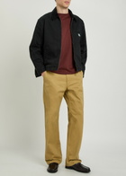 Vowels Straight-leg Cotton Trousers Khaki