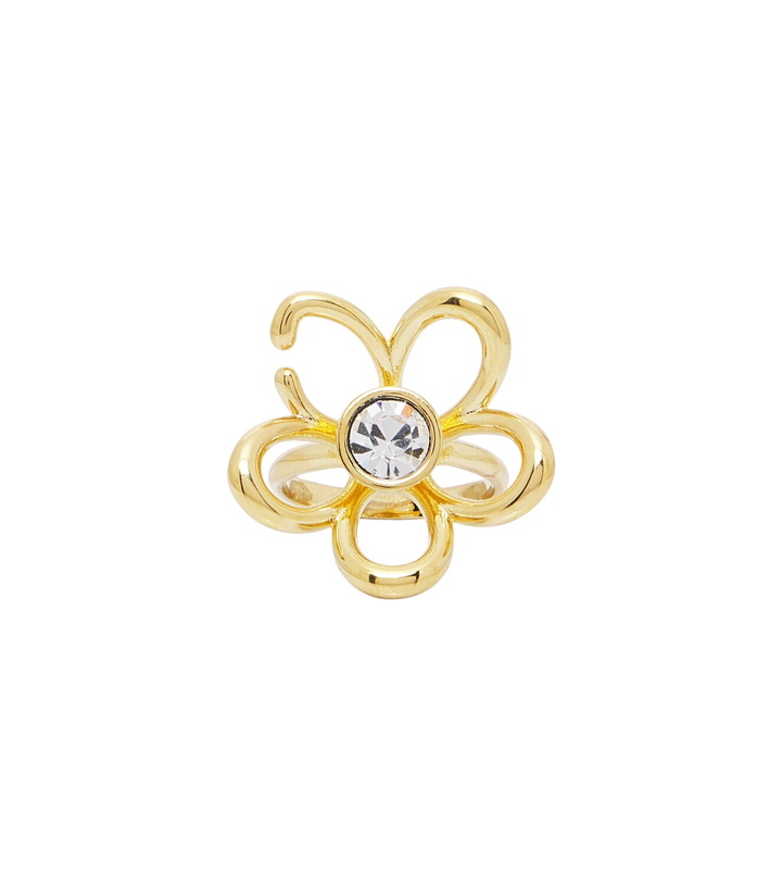 Photo: Oscar de la Renta Crystal-embellished floral ring