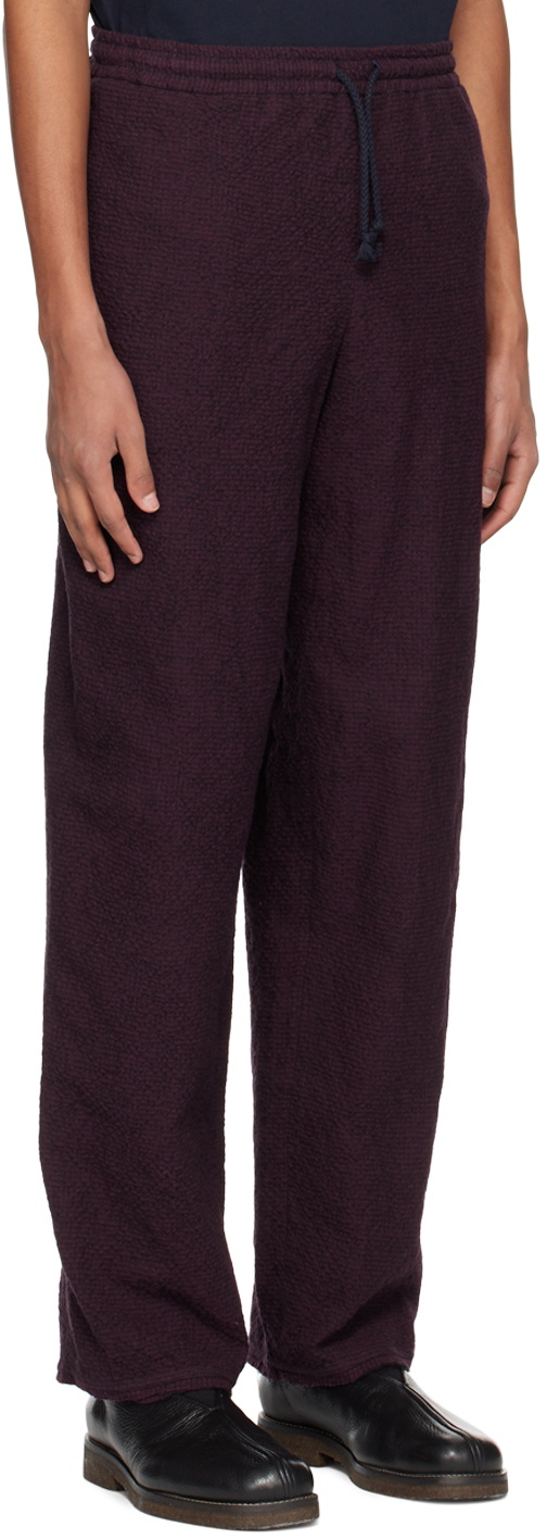 ABAGA VELLI Burgundy Track Trousers