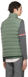 Thom Browne Green 4-Bar Ski Down Vest