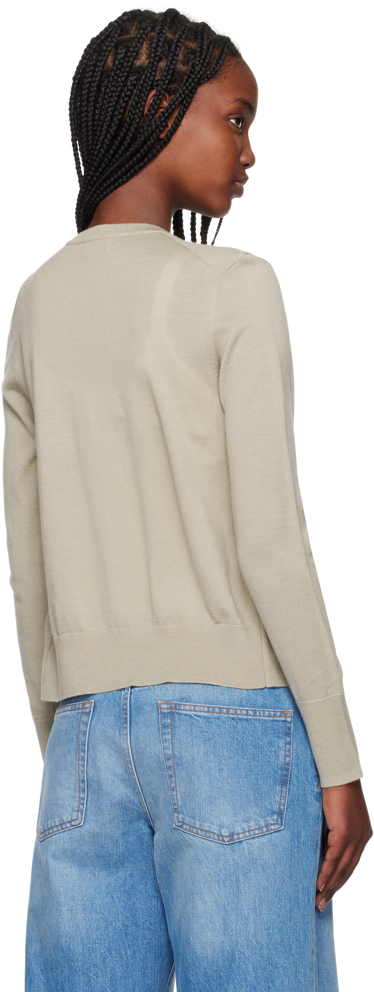 Filippa K Gray Merino Short Cardigan
