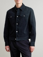 Mr P. - Cotton-Corduroy Trucker Jacket - Blue