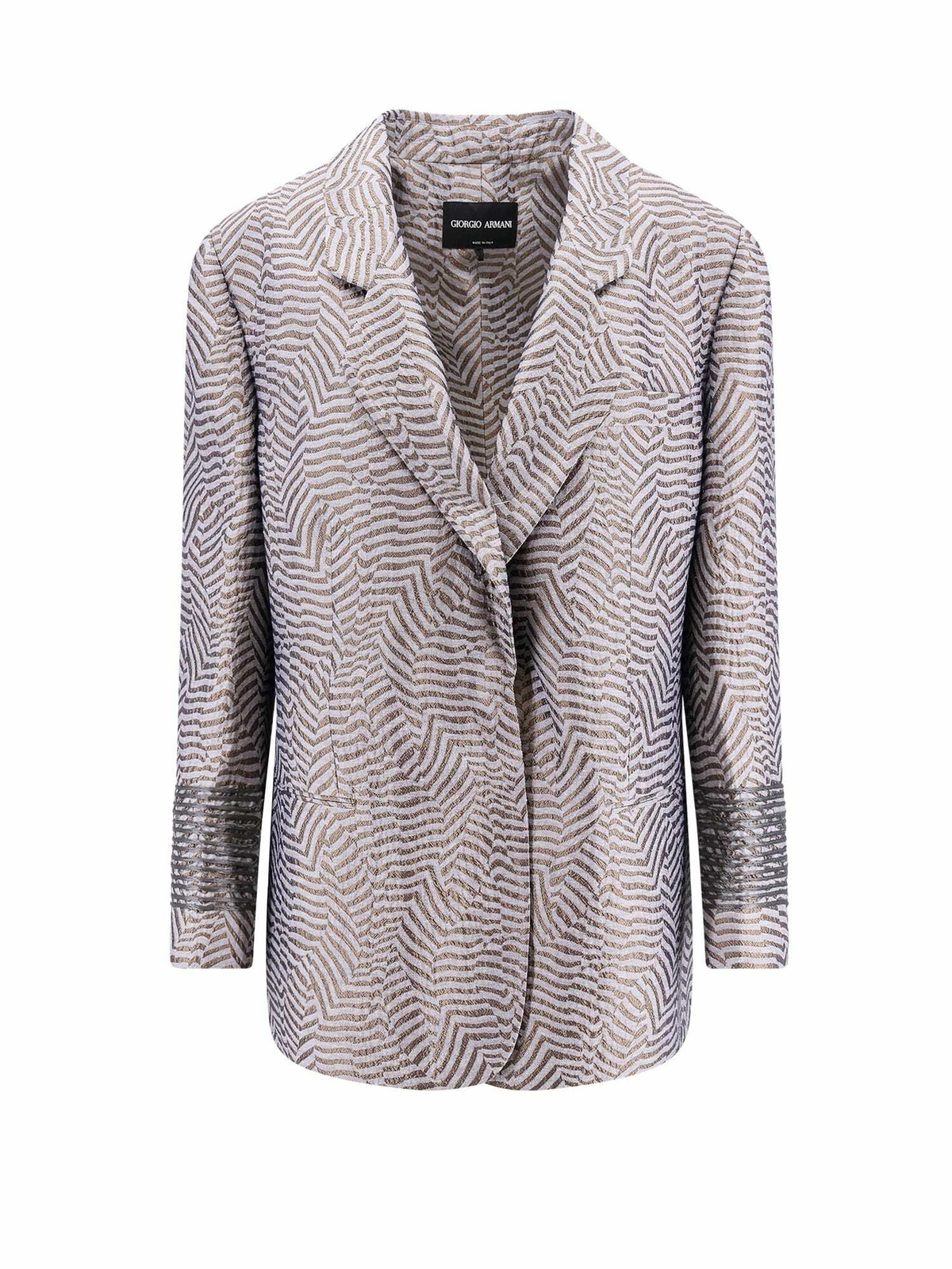 ジャケット GIORGIO ARMANI EMBROIDERED POLYESTER BLEND BLAZER Giorgio Armani Embroidered Polyester Blend Blazer Giorgio Armani
