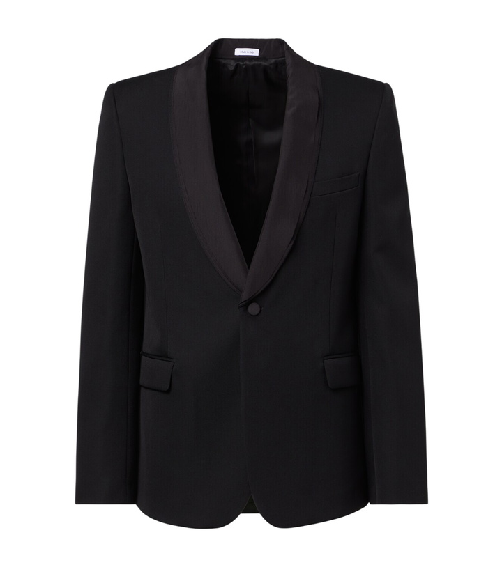 Photo: McQueen Virgin wool tuxedo jacket