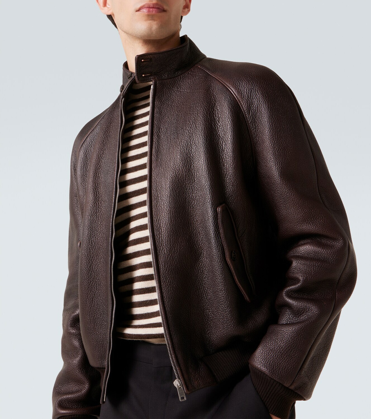 ジャケット・アウター OLD PRADA LEATHER JACKAT SOLD OUT 2000s PRADA SPORT Switched Leather Motorcycle Jacket SIZE