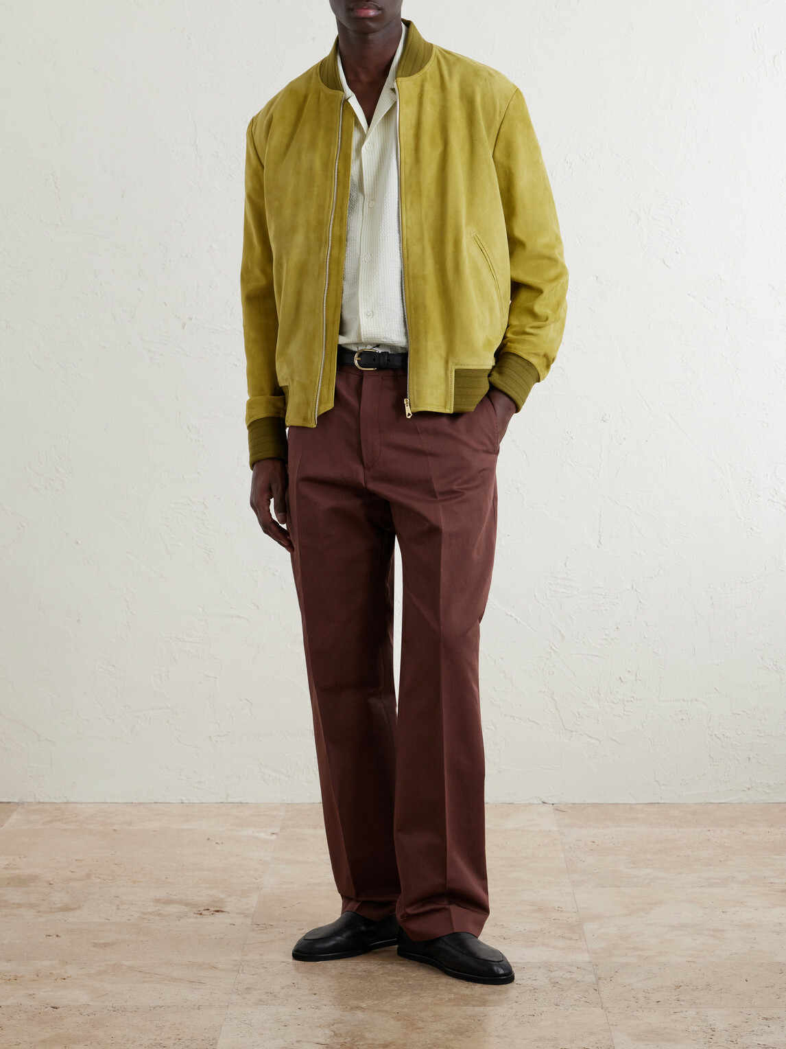 Paul Smith - Straight-Leg Cotton and Linen-Blend Twill Trousers - Brown