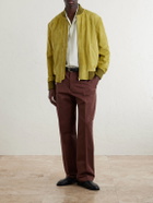 Paul Smith - Straight-Leg Cotton and Linen-Blend Twill Trousers - Brown