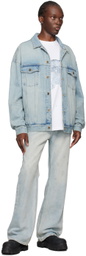 We11done White Necklace Teddy Long Sleeve T-Shirt