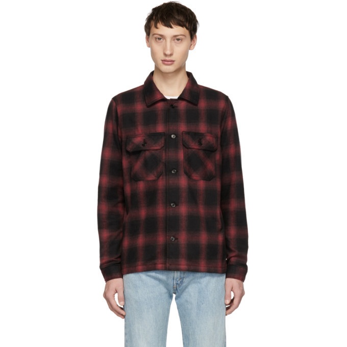 Photo: Naked and Famous Denim Red Flannel Lumberjack Shirt