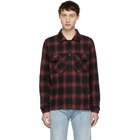 Naked and Famous Denim Red Flannel Lumberjack Shirt