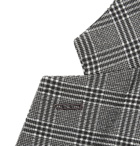 Paul Smith - Black Soho Slim-Fit Prince of Wales Checked Stretch-Cotton Seersucker Suit Jacket - Black
