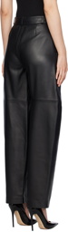 CO Black Curve Seam Leather Pants