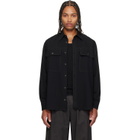 Paul Smith Black Oversized Viscose-Wool Shirt