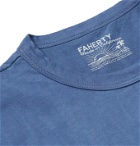 Faherty - Tie-Dyed Organic Cotton-Jersey T-Shirt - Blue