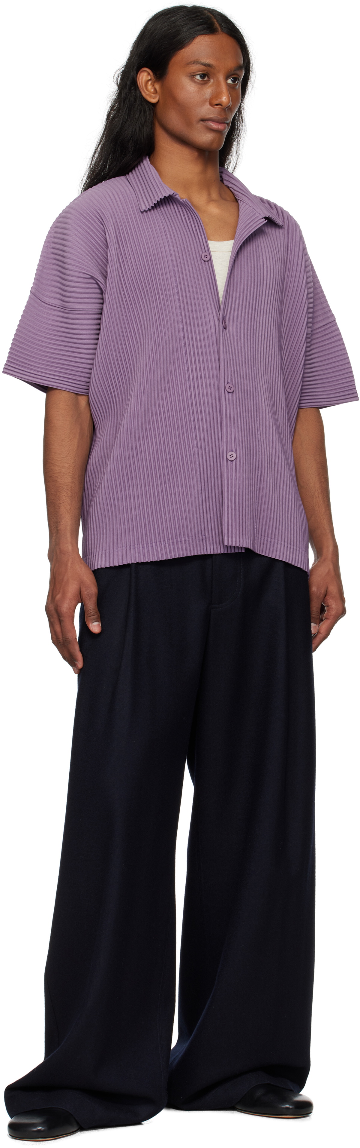 HOMME PLISSÉ ISSEY MIYAKE Purple Monthly Color April Shirt Homme