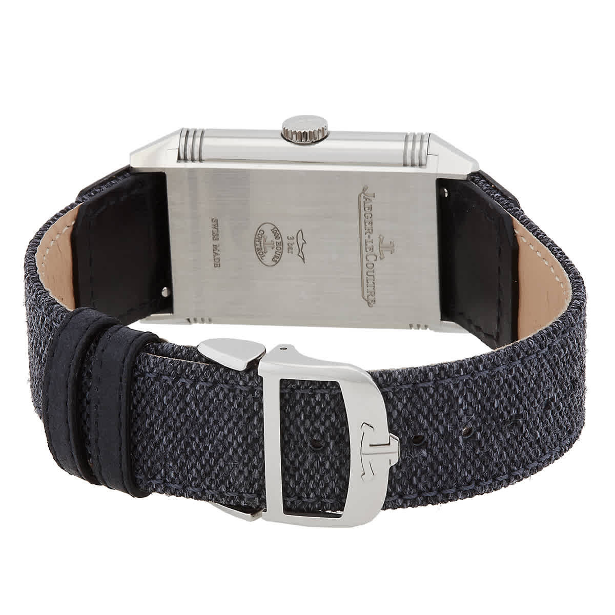 Jaeger LeCoultre Reverso Tribute Monoface Hand Wind Silver Dial Watch Q713842J