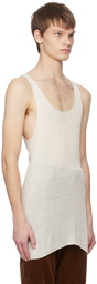 Rier Off-White Seamless Tank Top