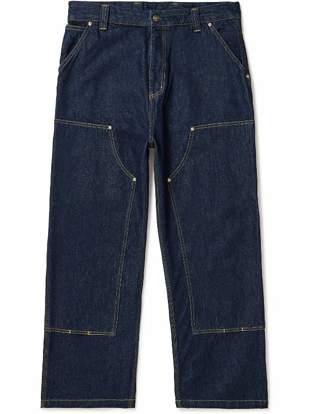 Photo: Carhartt WIP - Nash Wide-Leg Panelled Jeans - Blue