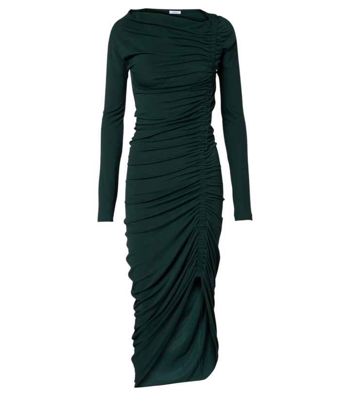 Photo: Ferragamo Gathered jersey midi dress