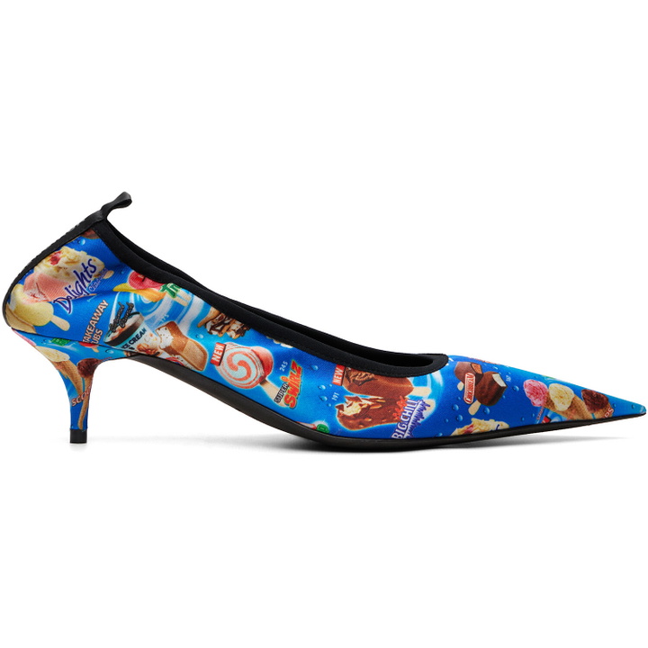 Photo: Balenciaga Blue Avenue Scrunchie Heels