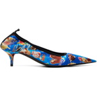 Balenciaga Blue Avenue Scrunchie Heels