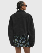 ROTATE Birger Christensen Denim Oversized Jacket Black Womens Denim Jacket