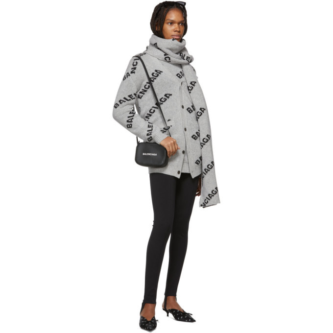 balenciaga logo sweater grey