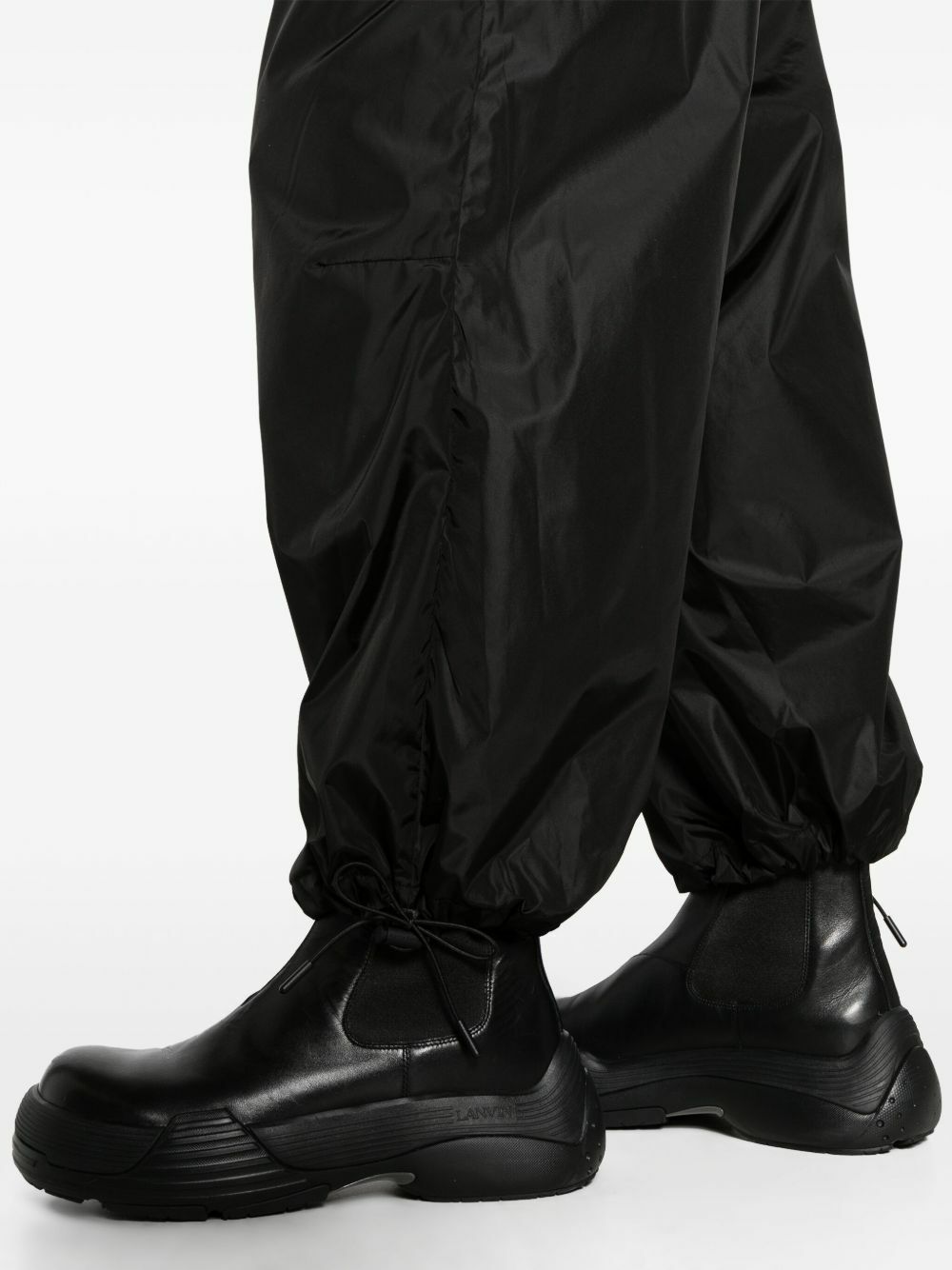 Simone Rocha Black Drawstring Straight-Leg Track Pants Simone Rocha