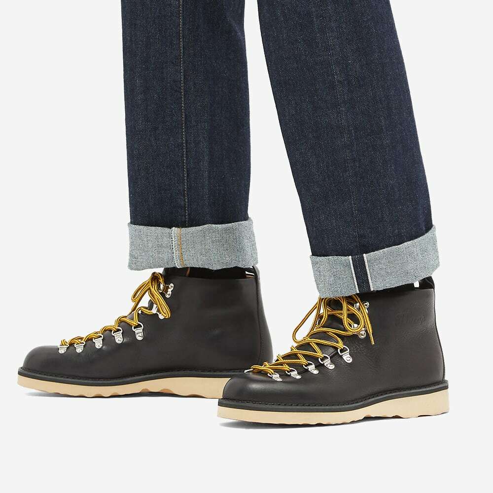 Fracap Men's M120 Natural Vibram Sole Scarponcino Boot in Black Fracap