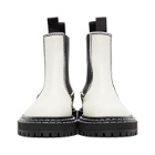 Proenza Schouler White Leather Chelsea Boots