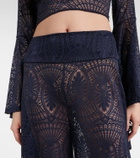 Alexandra Miro Paloma lace wide-leg pants