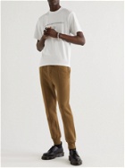 UNDERCOVER MADSTORE - Tapered Pintucked Cotton-Jersey Sweatpants - Brown