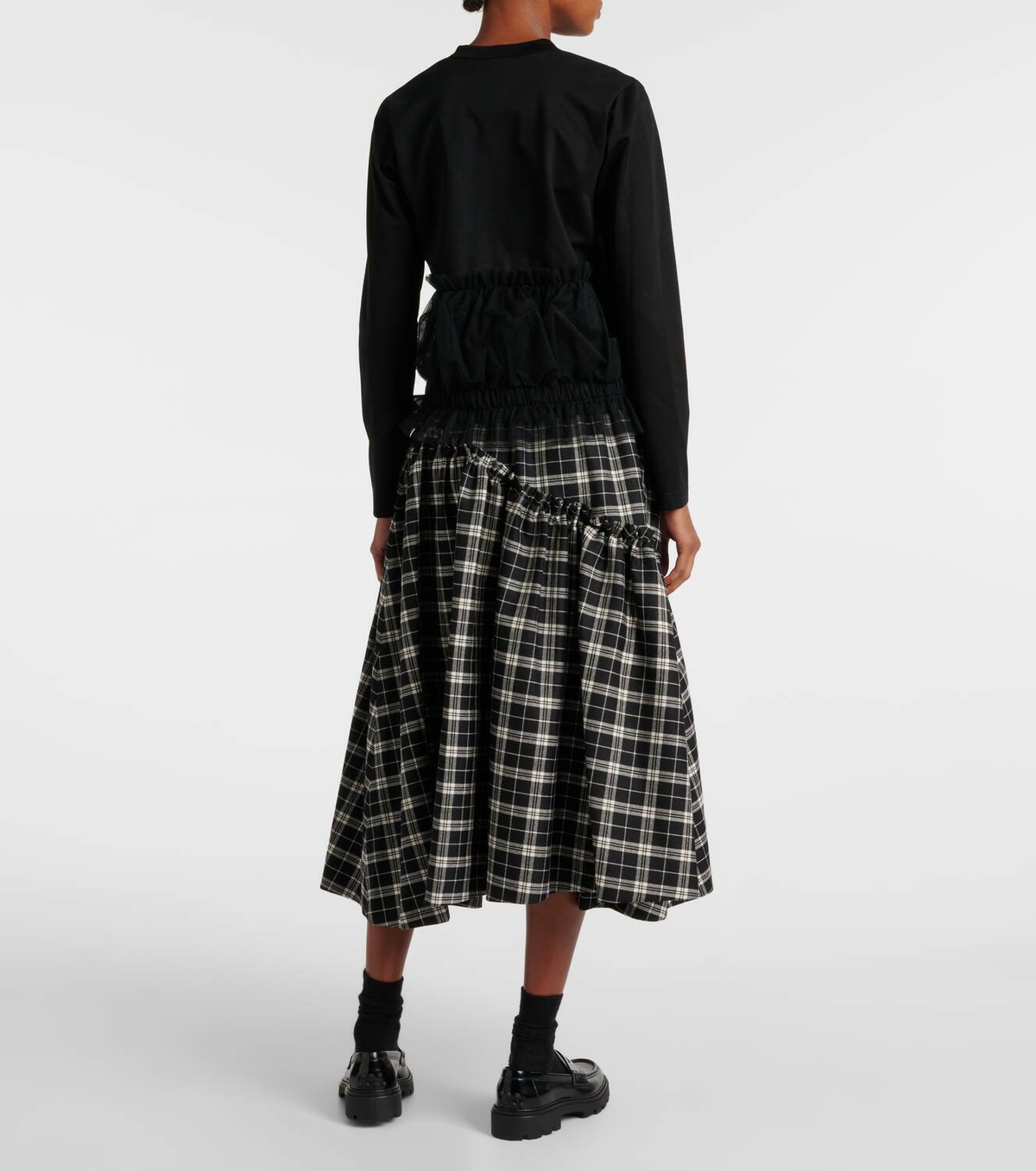Noir Kei Ninomiya Ruffled cotton cardigan