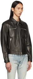 TOM FORD Black Regular-Fit Icon Calfskin Jacket