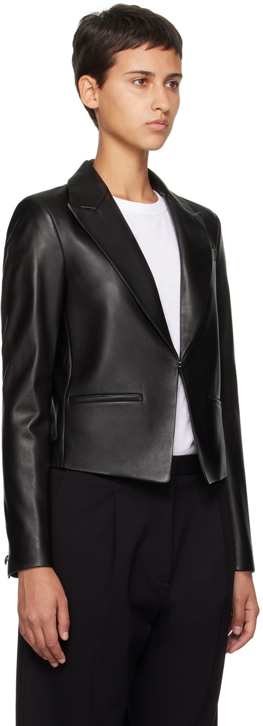 rag & bone Black Elle Leather Jacket