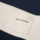 Drôle de Monsieur Striped Logo Crew Sweat