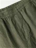 Aspesi - Ventura Straight-Leg Linen Trousers - Green