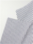 Incotex - Montedoro Unstructured Striped Stretch-Cotton Seersucker Blazer - Blue