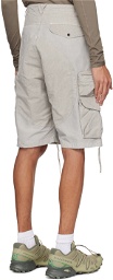 NEMEN® Gray Multipocket Parachute Shorts