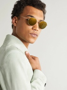 Oliver Peoples - Altair Round-Frame Gold-Tone Polarised Sunglasses