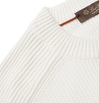 Loro Piana - Cotton and Silk-Blend Sweater - White