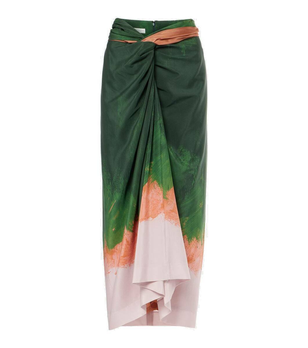 スカート Dries Van Noten Printed Viscose Blend Shera Skirt DRIES VAN NOTEN PRINTED VISCOSE BLEND SHERA SKIRT (Dries Van