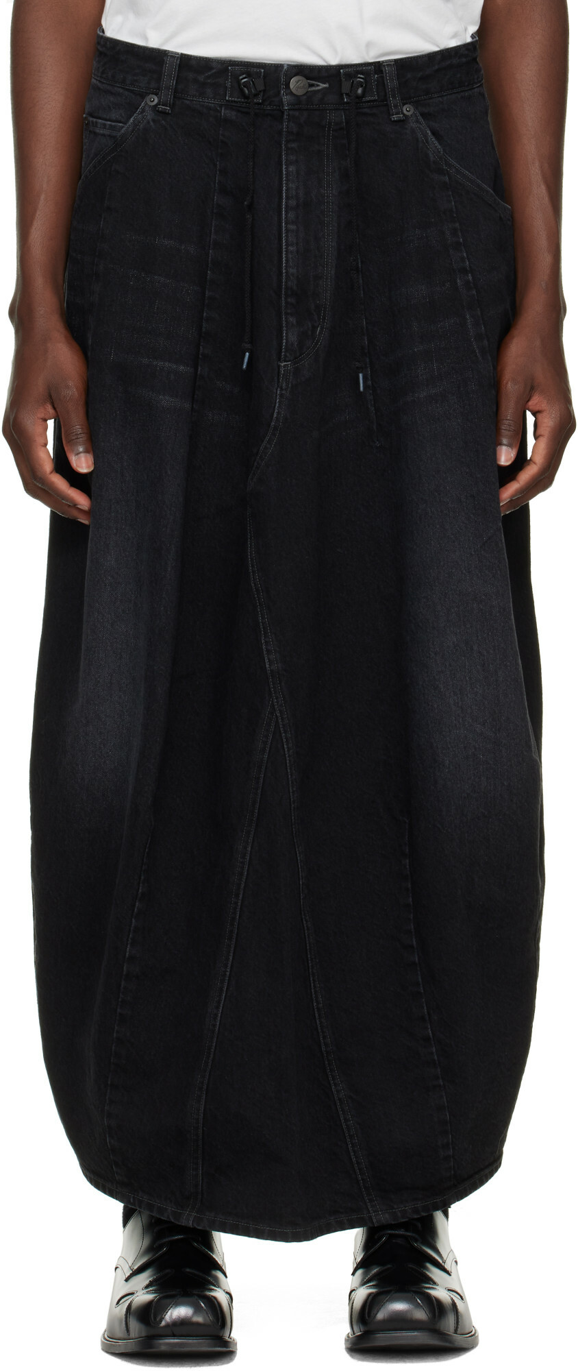 NEEDLES Black H.D. Skirt