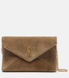 Saint Laurent Cassandre Small suede clutch