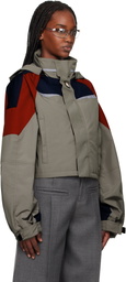 Martine Rose Taupe Shrunken Sports Jacket