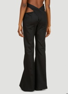 Crossover Waistband Pants in Black