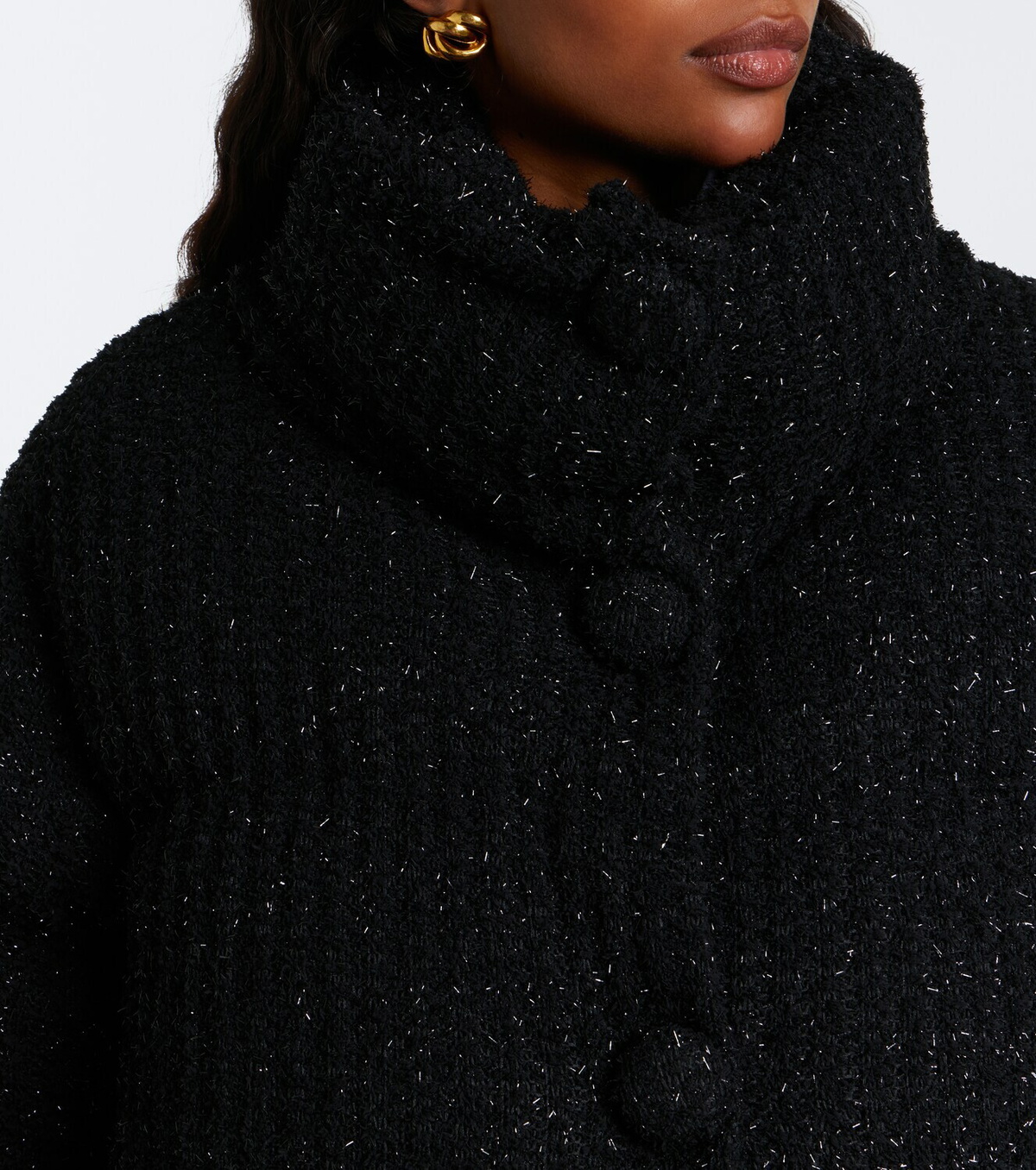 Moncler Almee lamé down jacket